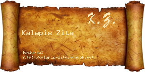 Kalapis Zita névjegykártya